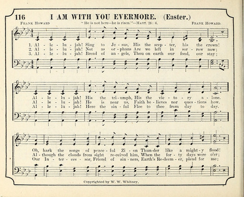 New Joy Bells: a collection of choice music for the Sunday-school, embracing several first prize songs written for the national content, besides a select variety of new songs never published before page 116