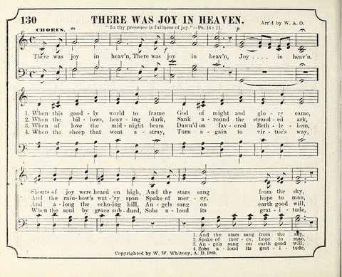 New Joy Bells: a collection of choice music for the Sunday-school, embracing several first prize songs written for the national content, besides a select variety of new songs never published before page 130