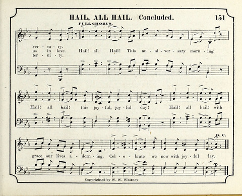 New Joy Bells: a collection of choice music for the Sunday-school, embracing several first prize songs written for the national content, besides a select variety of new songs never published before page 151