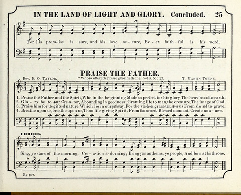 New Joy Bells: a collection of choice music for the Sunday-school, embracing several first prize songs written for the national content, besides a select variety of new songs never published before page 25