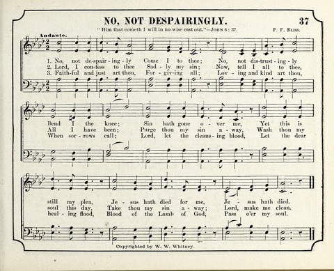 New Joy Bells: a collection of choice music for the Sunday-school, embracing several first prize songs written for the national content, besides a select variety of new songs never published before page 37