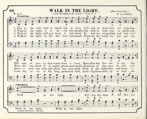 New Joy Bells: a collection of choice music for the Sunday-school, embracing several first prize songs written for the national content, besides a select variety of new songs never published before page 88