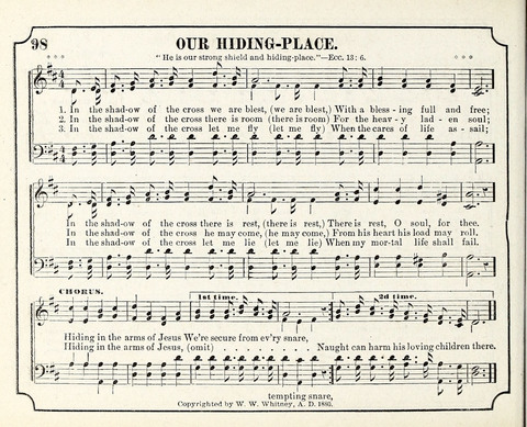 New Joy Bells: a collection of choice music for the Sunday-school, embracing several first prize songs written for the national content, besides a select variety of new songs never published before page 98