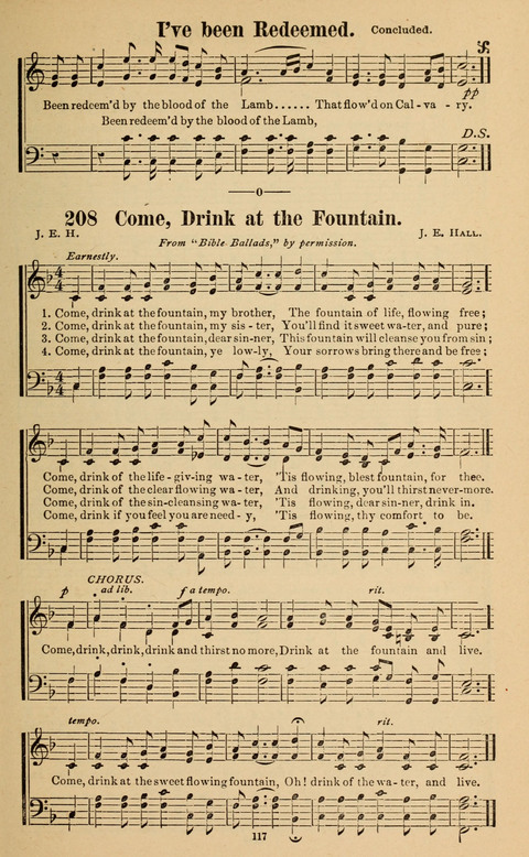 The New Jubilee Harp: or Christian hymns and song. a new collection of hymns and tunes for public and social worship page 117