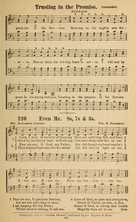 The New Jubilee Harp: or Christian hymns and song. a new collection of hymns and tunes for public and social worship page 119