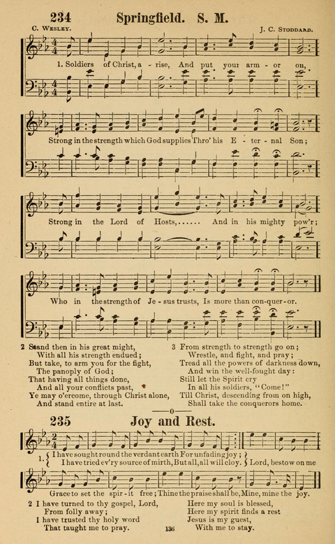 The New Jubilee Harp: or Christian hymns and song. a new collection of hymns and tunes for public and social worship page 136