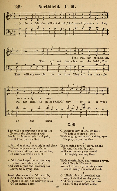 The New Jubilee Harp: or Christian hymns and song. a new collection of hymns and tunes for public and social worship page 145