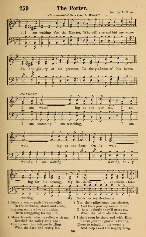 The New Jubilee Harp: or Christian hymns and song. a new collection of hymns and tunes for public and social worship page 153