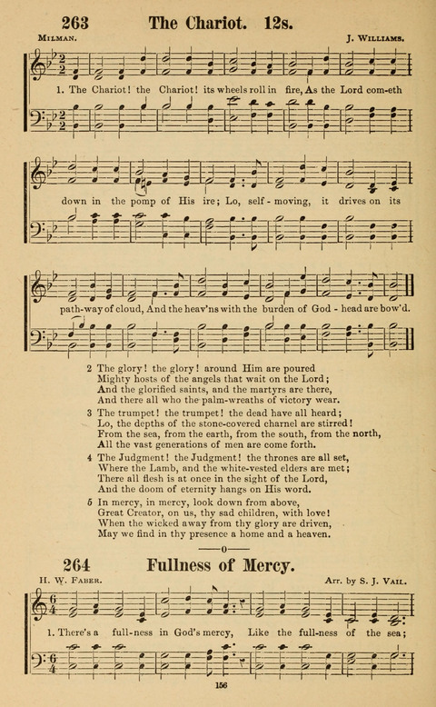 The New Jubilee Harp: or Christian hymns and song. a new collection of hymns and tunes for public and social worship page 156