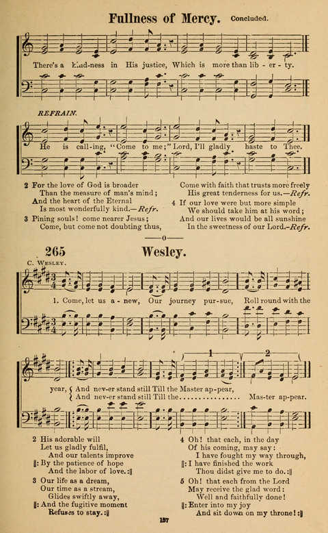 The New Jubilee Harp: or Christian hymns and song. a new collection of hymns and tunes for public and social worship page 157