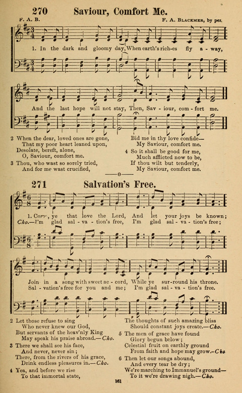 The New Jubilee Harp: or Christian hymns and song. a new collection of hymns and tunes for public and social worship page 161