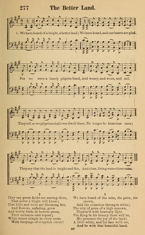 The New Jubilee Harp: or Christian hymns and song. a new collection of hymns and tunes for public and social worship page 167