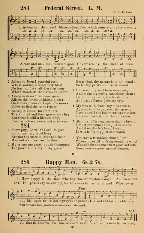 The New Jubilee Harp: or Christian hymns and song. a new collection of hymns and tunes for public and social worship page 171