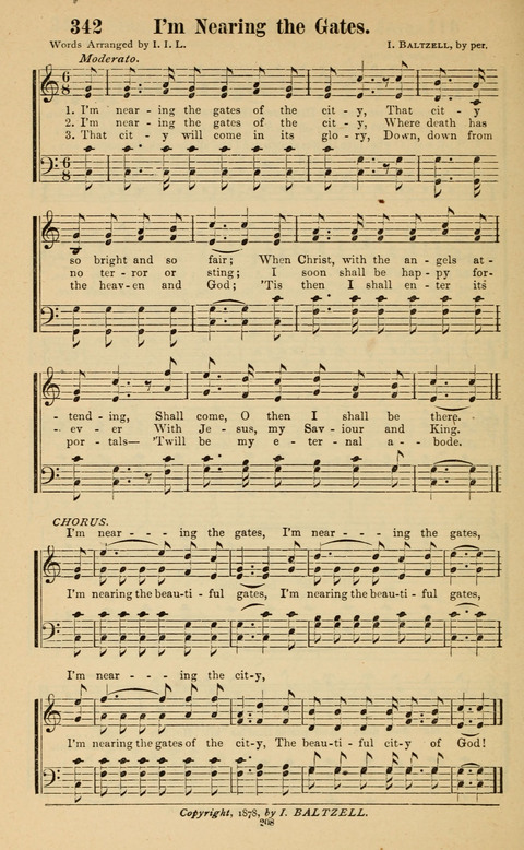 The New Jubilee Harp: or Christian hymns and song. a new collection of hymns and tunes for public and social worship page 208