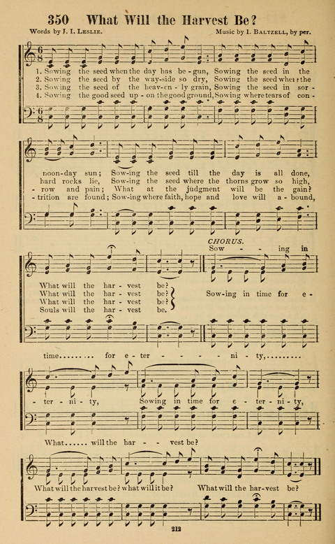 The New Jubilee Harp: or Christian hymns and song. a new collection of hymns and tunes for public and social worship page 212