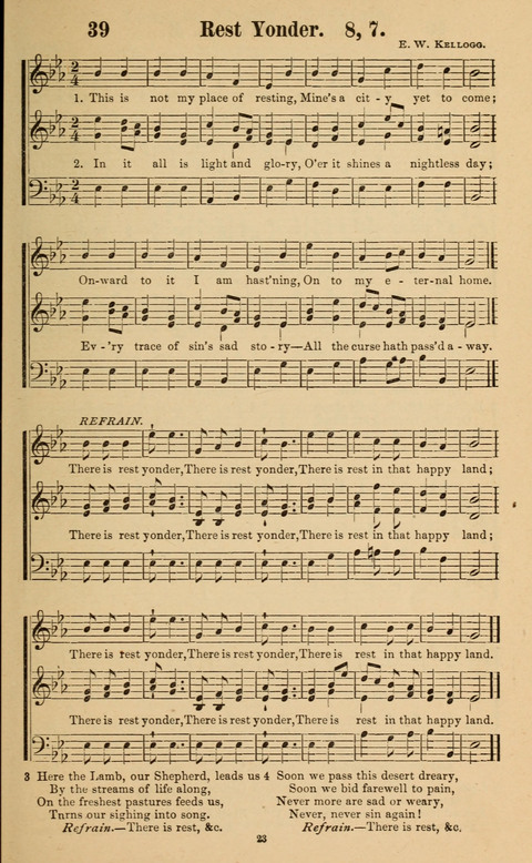 The New Jubilee Harp: or Christian hymns and song. a new collection of hymns and tunes for public and social worship page 23