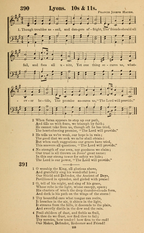 The New Jubilee Harp: or Christian hymns and song. a new collection of hymns and tunes for public and social worship page 235