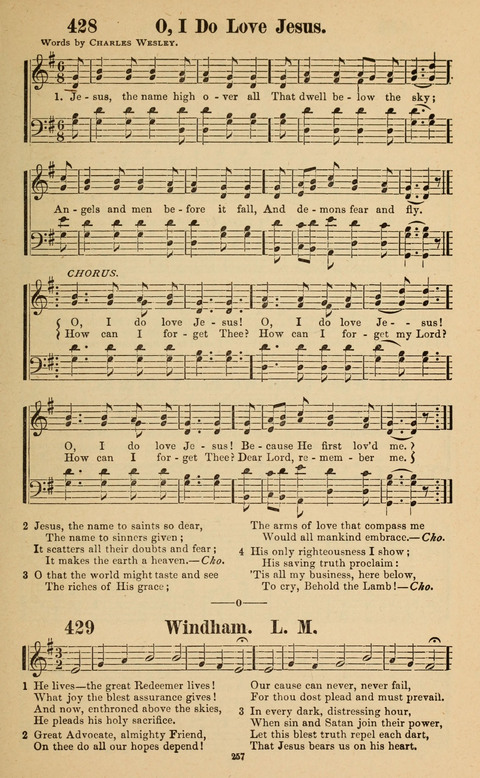 The New Jubilee Harp: or Christian hymns and song. a new collection of hymns and tunes for public and social worship page 257