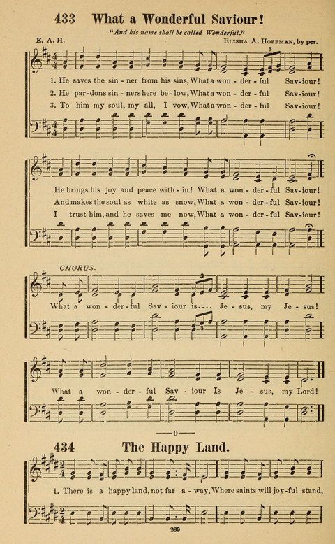 The New Jubilee Harp: or Christian hymns and song. a new collection of hymns and tunes for public and social worship page 260