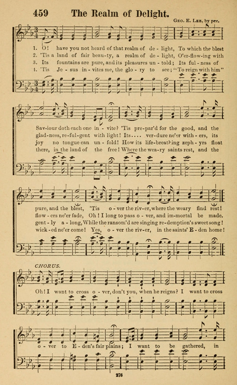 The New Jubilee Harp: or Christian hymns and song. a new collection of hymns and tunes for public and social worship page 276