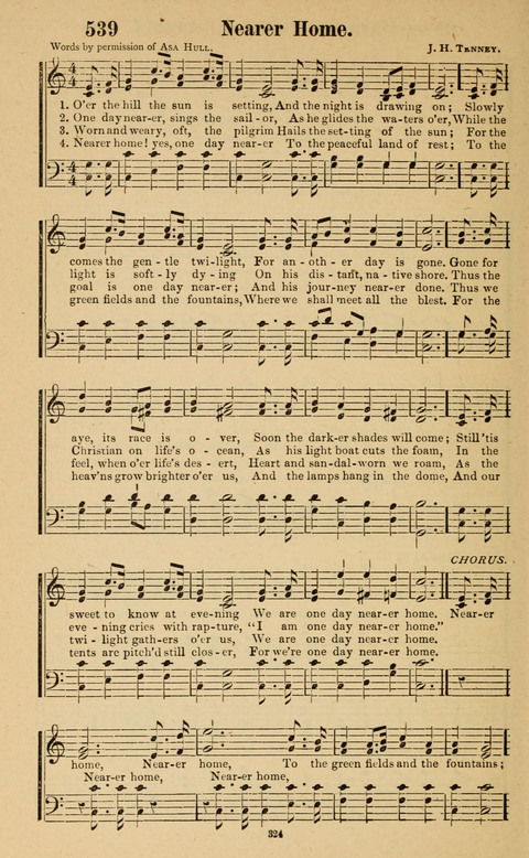 The New Jubilee Harp: or Christian hymns and song. a new collection of hymns and tunes for public and social worship page 324