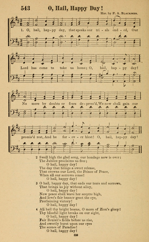 The New Jubilee Harp: or Christian hymns and song. a new collection of hymns and tunes for public and social worship page 328