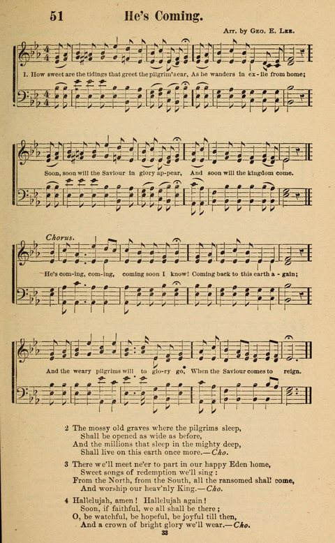 The New Jubilee Harp: or Christian hymns and song. a new collection of hymns and tunes for public and social worship page 33