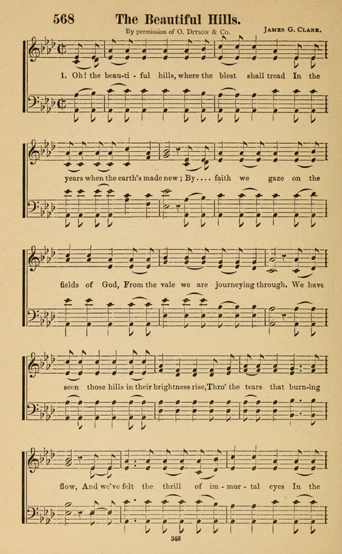 The New Jubilee Harp: or Christian hymns and song. a new collection of hymns and tunes for public and social worship page 346