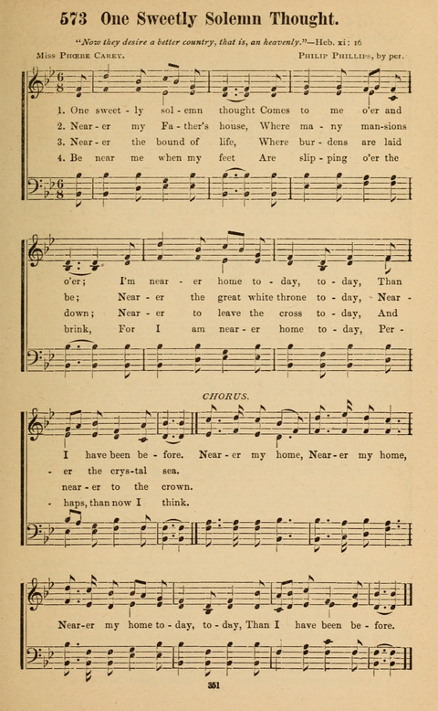 The New Jubilee Harp: or Christian hymns and song. a new collection of hymns and tunes for public and social worship page 351