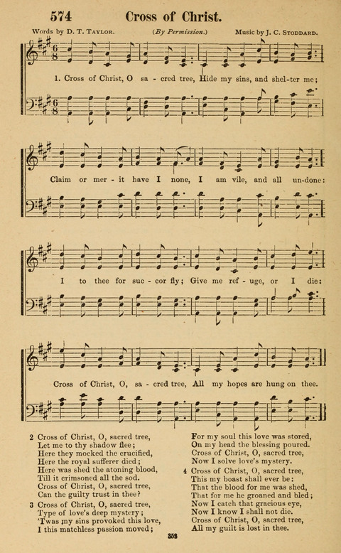 The New Jubilee Harp: or Christian hymns and song. a new collection of hymns and tunes for public and social worship page 352