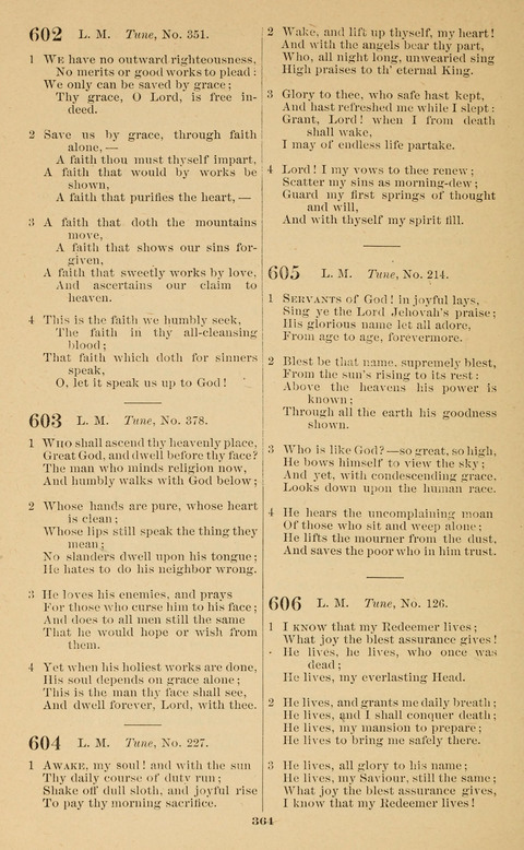 The New Jubilee Harp: or Christian hymns and song. a new collection of hymns and tunes for public and social worship page 364