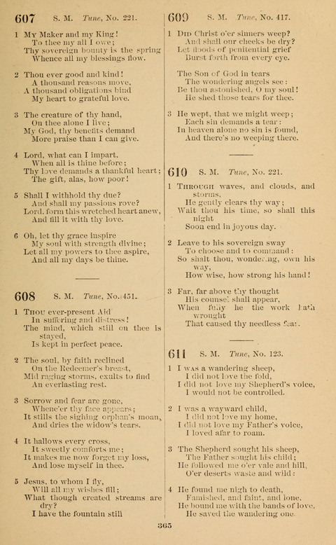 The New Jubilee Harp: or Christian hymns and song. a new collection of hymns and tunes for public and social worship page 365