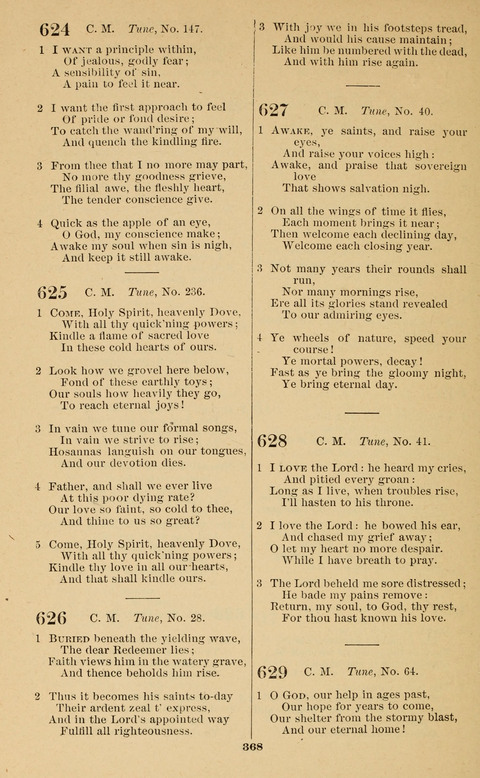 The New Jubilee Harp: or Christian hymns and song. a new collection of hymns and tunes for public and social worship page 368