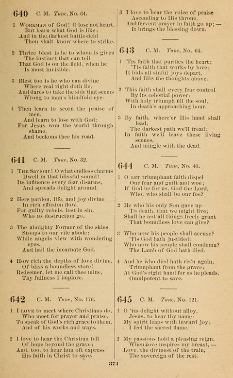 The New Jubilee Harp: or Christian hymns and song. a new collection of hymns and tunes for public and social worship page 371