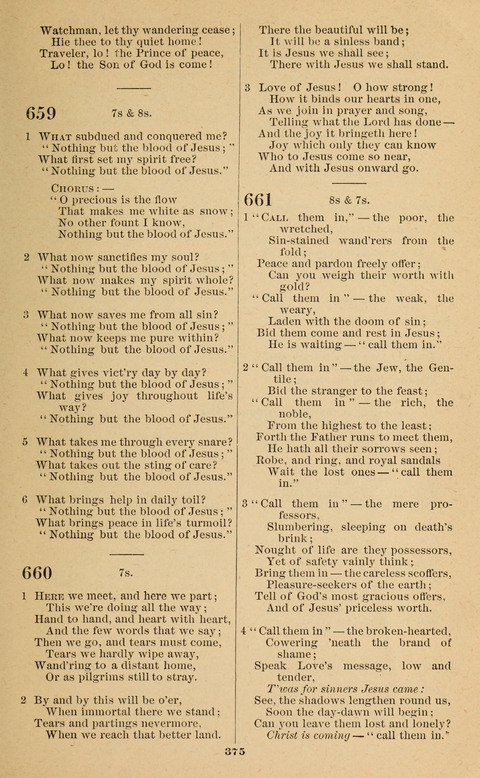 The New Jubilee Harp: or Christian hymns and song. a new collection of hymns and tunes for public and social worship page 375