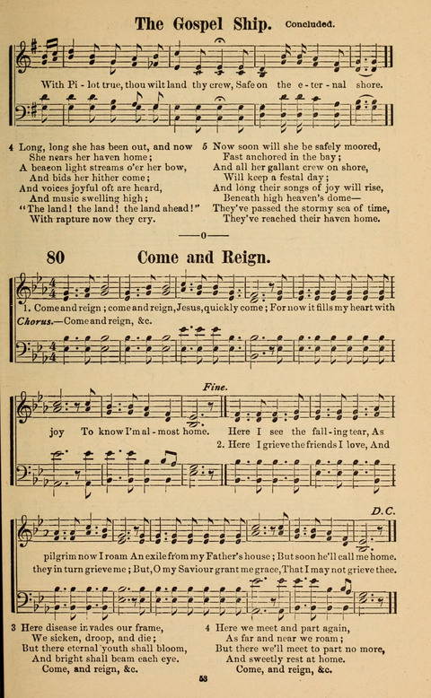 The New Jubilee Harp: or Christian hymns and song. a new collection of hymns and tunes for public and social worship page 53