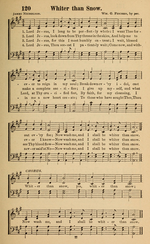 The New Jubilee Harp: or Christian hymns and song. a new collection of hymns and tunes for public and social worship page 77