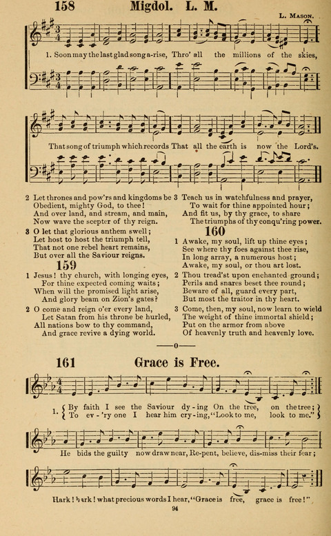 The New Jubilee Harp: or Christian hymns and song. a new collection of hymns and tunes for public and social worship page 94