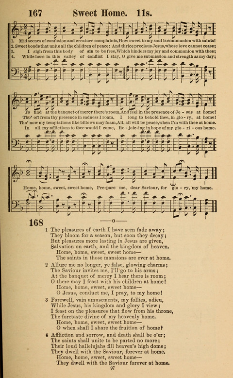 The New Jubilee Harp: or Christian hymns and song. a new collection of hymns and tunes for public and social worship page 97