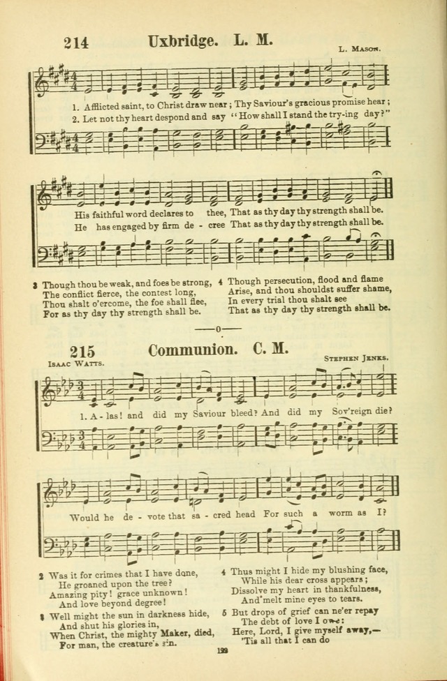 The New Jubilee Harp: or Christian hymns and songs. a new collection of hymns and tunes for public and social worship (With supplement) page 122