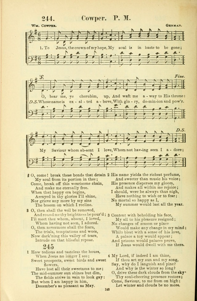 The New Jubilee Harp: or Christian hymns and songs. a new collection of hymns and tunes for public and social worship (With supplement) page 142