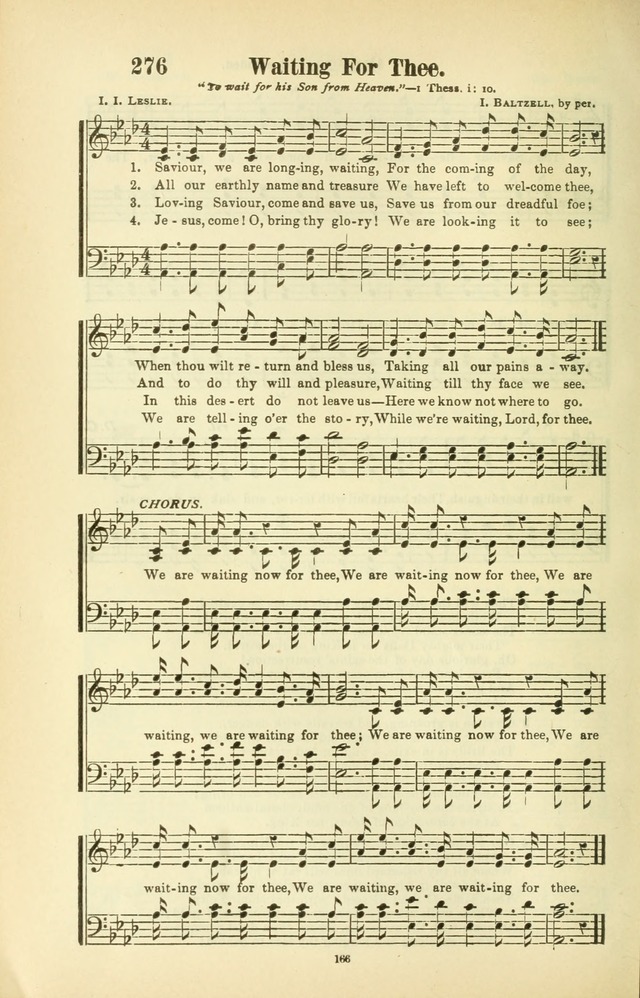 The New Jubilee Harp: or Christian hymns and songs. a new collection of hymns and tunes for public and social worship (With supplement) page 166