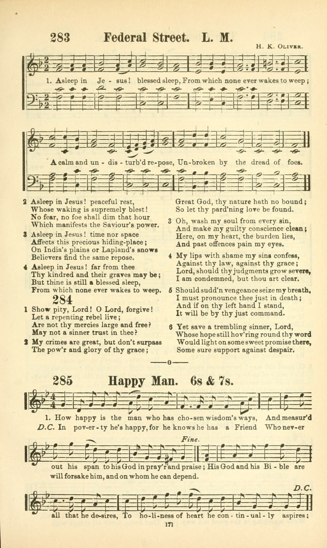 The New Jubilee Harp: or Christian hymns and songs. a new collection of hymns and tunes for public and social worship (With supplement) page 171