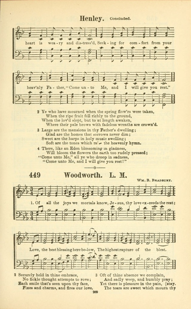 The New Jubilee Harp: or Christian hymns and songs. a new collection of hymns and tunes for public and social worship (With supplement) page 273