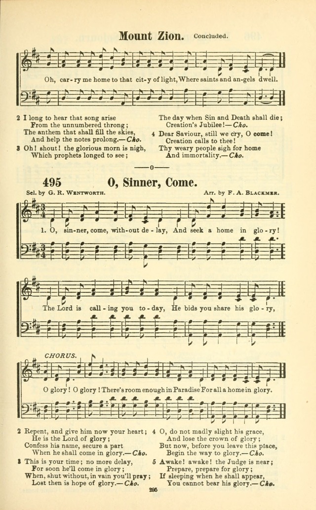 The New Jubilee Harp: or Christian hymns and songs. a new collection of hymns and tunes for public and social worship (With supplement) page 299