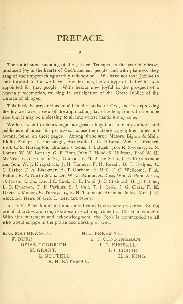 The New Jubilee Harp: or Christian hymns and songs. a new collection of hymns and tunes for public and social worship (With supplement) page 3