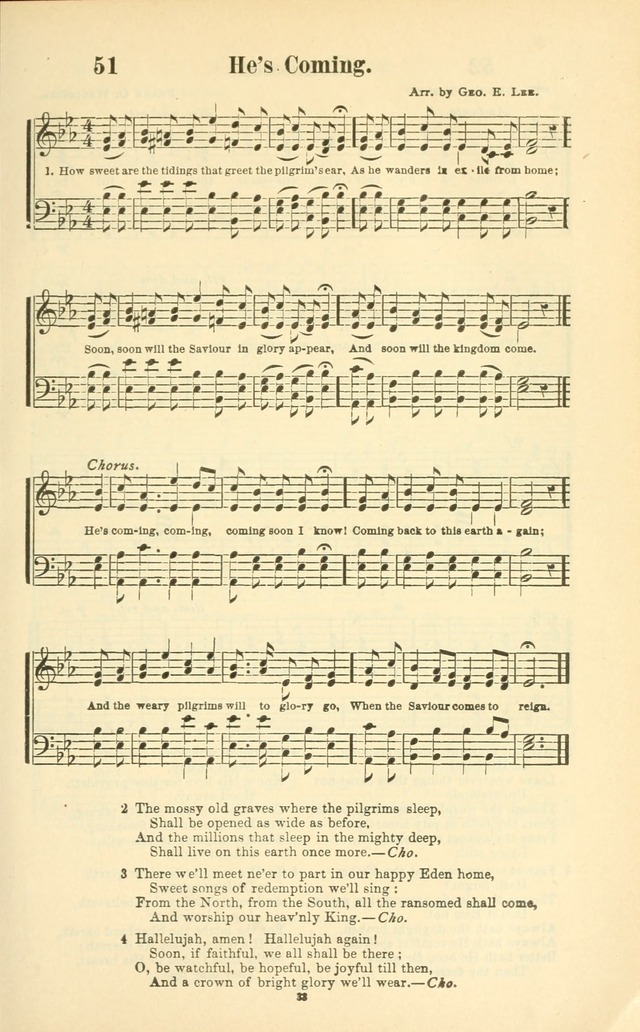 The New Jubilee Harp: or Christian hymns and songs. a new collection of hymns and tunes for public and social worship (With supplement) page 33