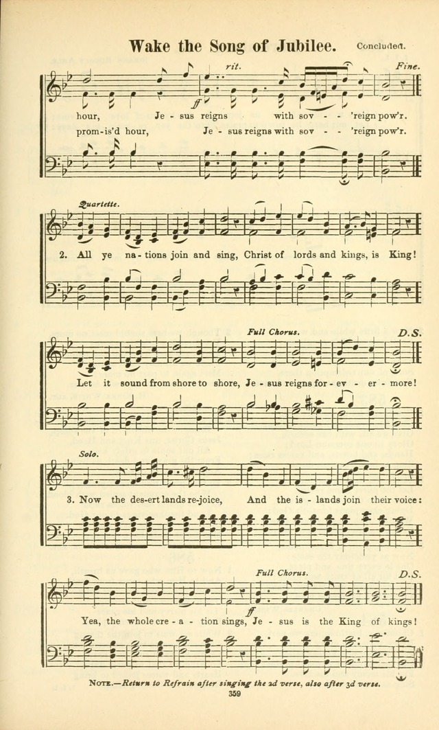 The New Jubilee Harp: or Christian hymns and songs. a new collection of hymns and tunes for public and social worship (With supplement) page 363