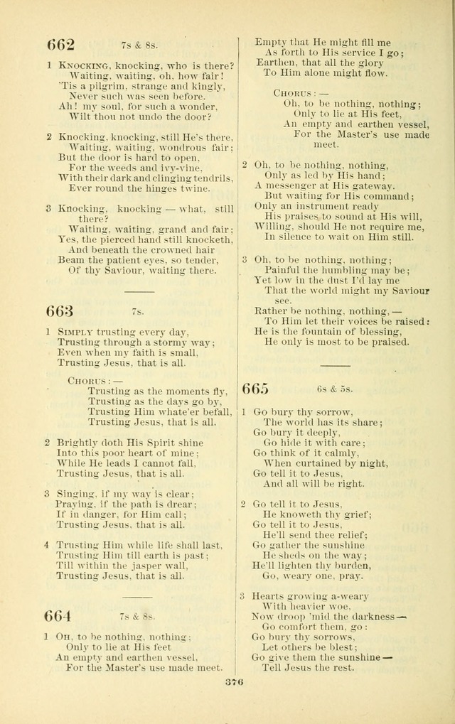 The New Jubilee Harp: or Christian hymns and songs. a new collection of hymns and tunes for public and social worship (With supplement) page 382