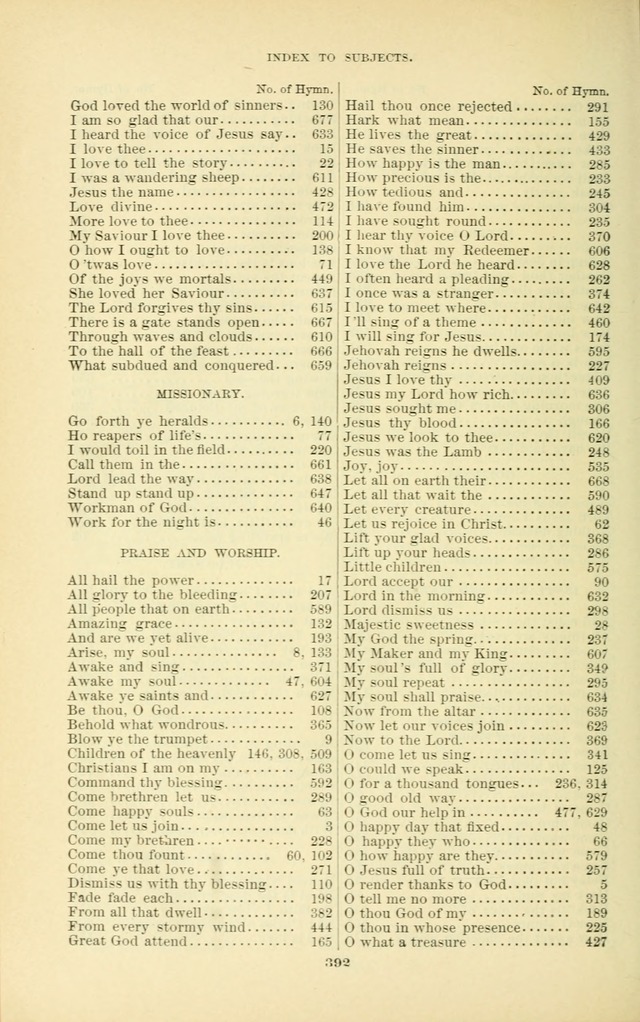 The New Jubilee Harp: or Christian hymns and songs. a new collection of hymns and tunes for public and social worship (With supplement) page 398